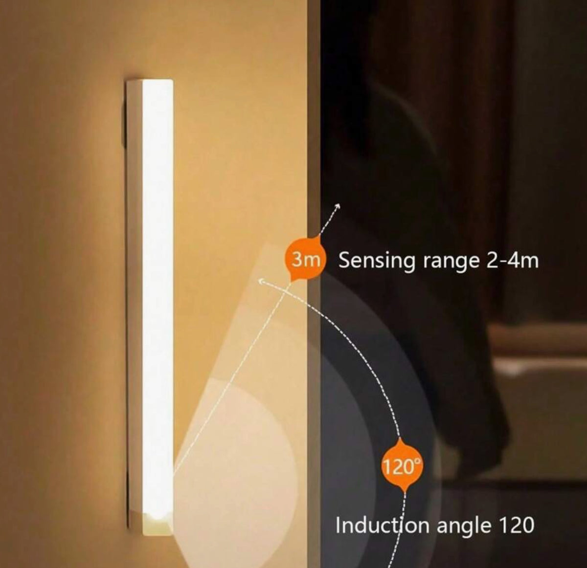 Luz LED con Sensor de Movimiento Recargable