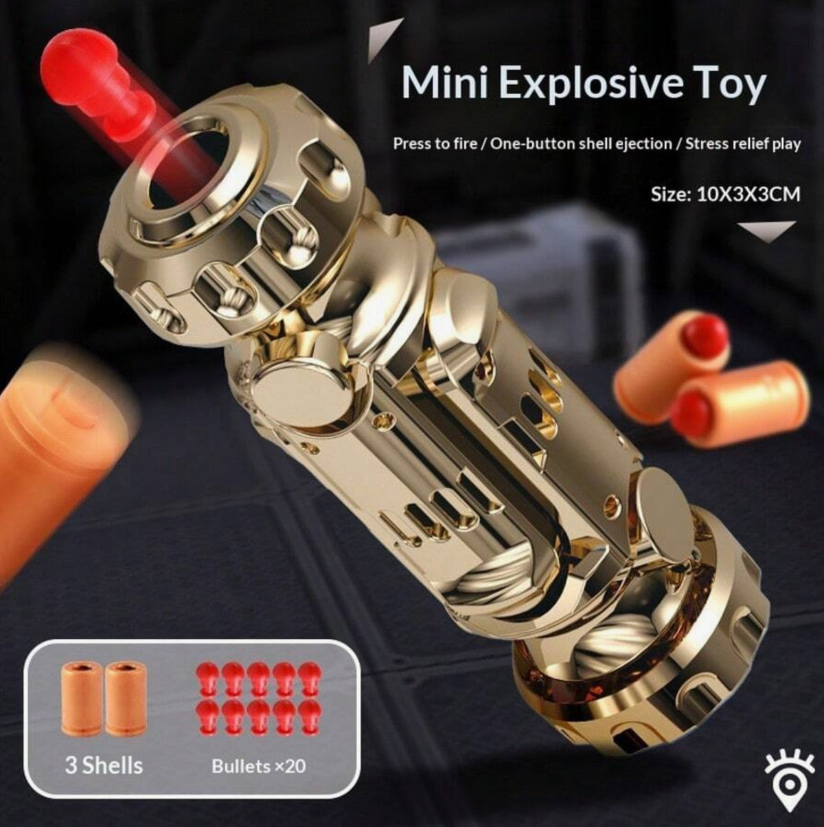 Mini pistola con granada de choque